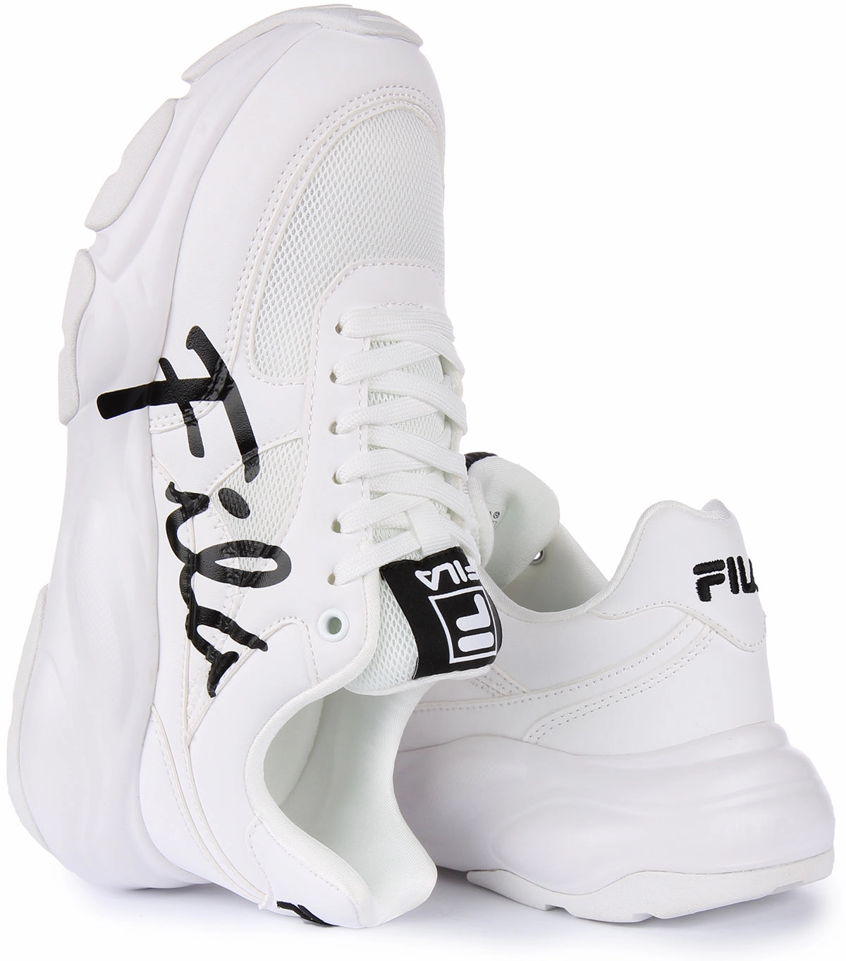 Fila Astro Logo In White Flow Mesh