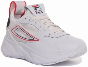 Comfort System Low weight design helps conserve training energy Fila Disruptor King In White For Women