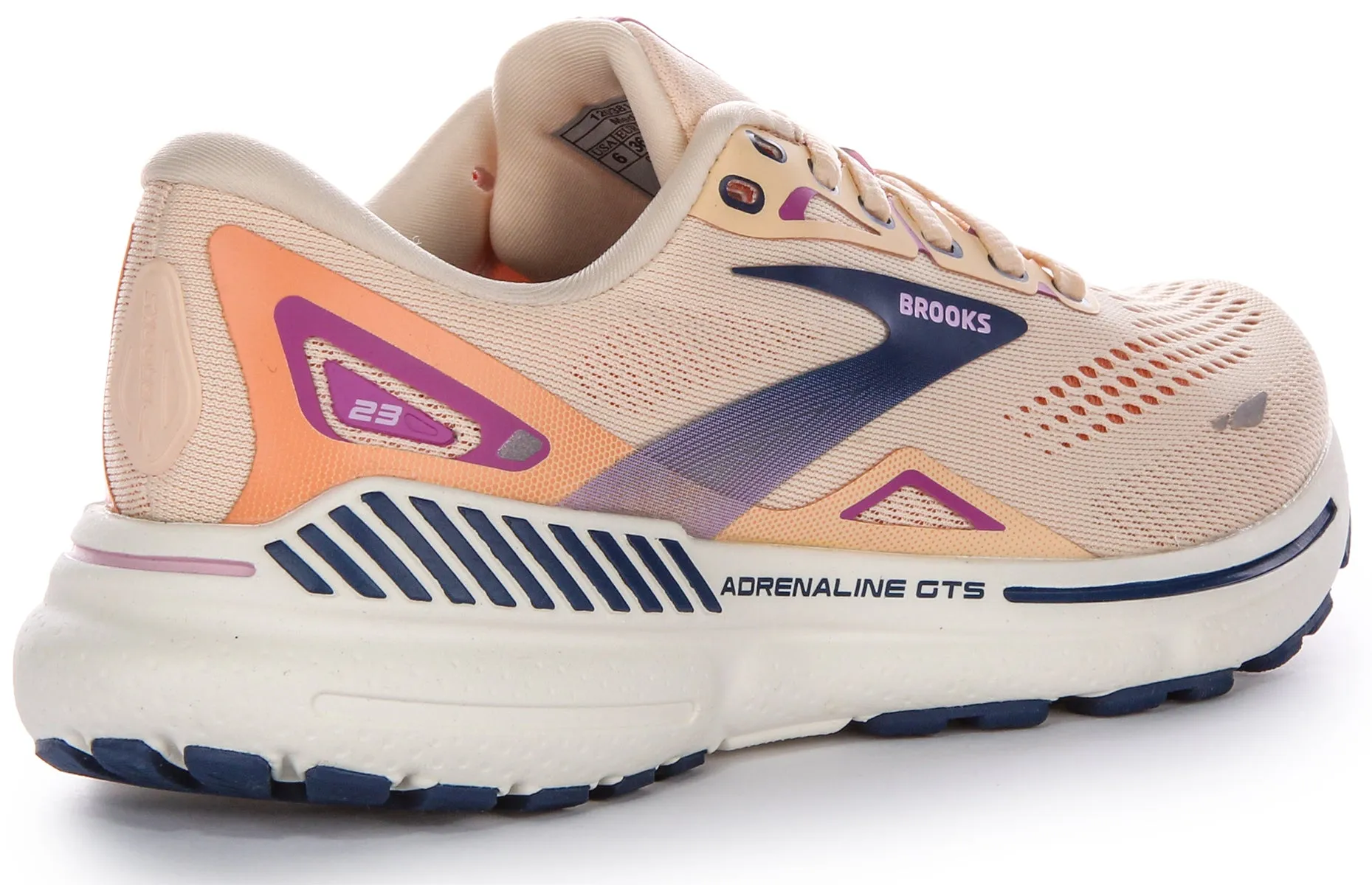 Firm Flex Brooks Adrenaline Gts In Peach | Medium Fit