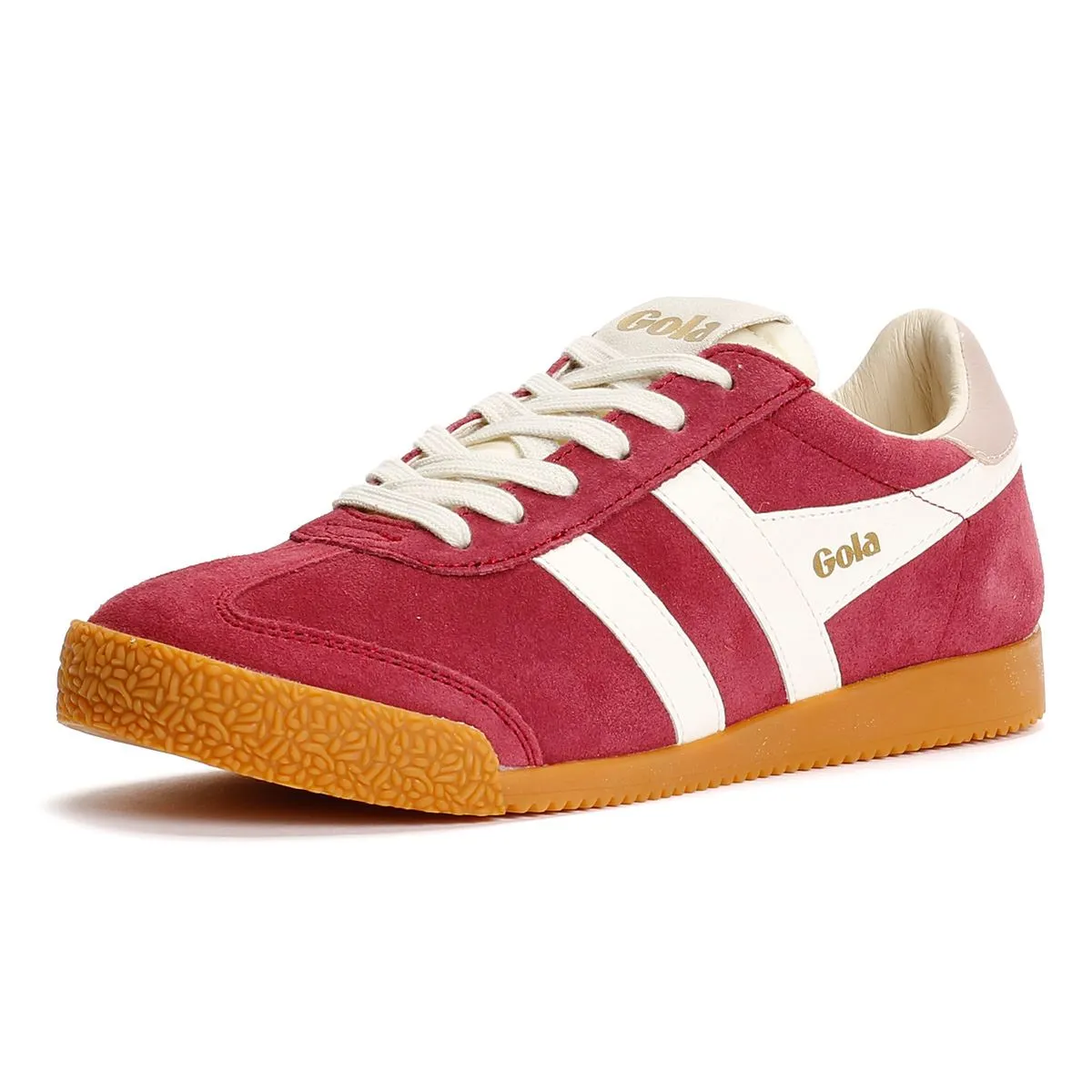 Fit Glide Gola Elan Suede Women's Cerise/Off White/Chalk Pink Trainers