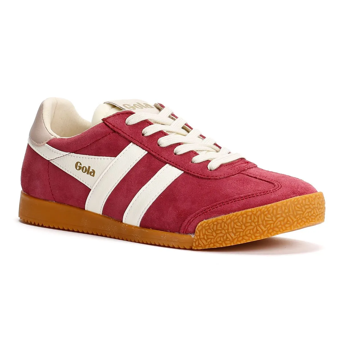 Fit Glide Gola Elan Suede Women's Cerise/Off White/Chalk Pink Trainers