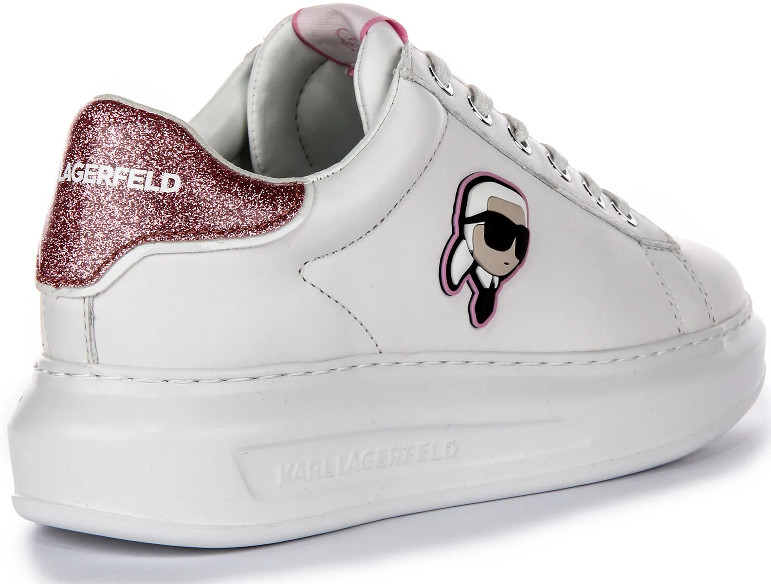 Fit Wrap Karl Lagerfeld Kapri NFT Lo In White Pink For Women