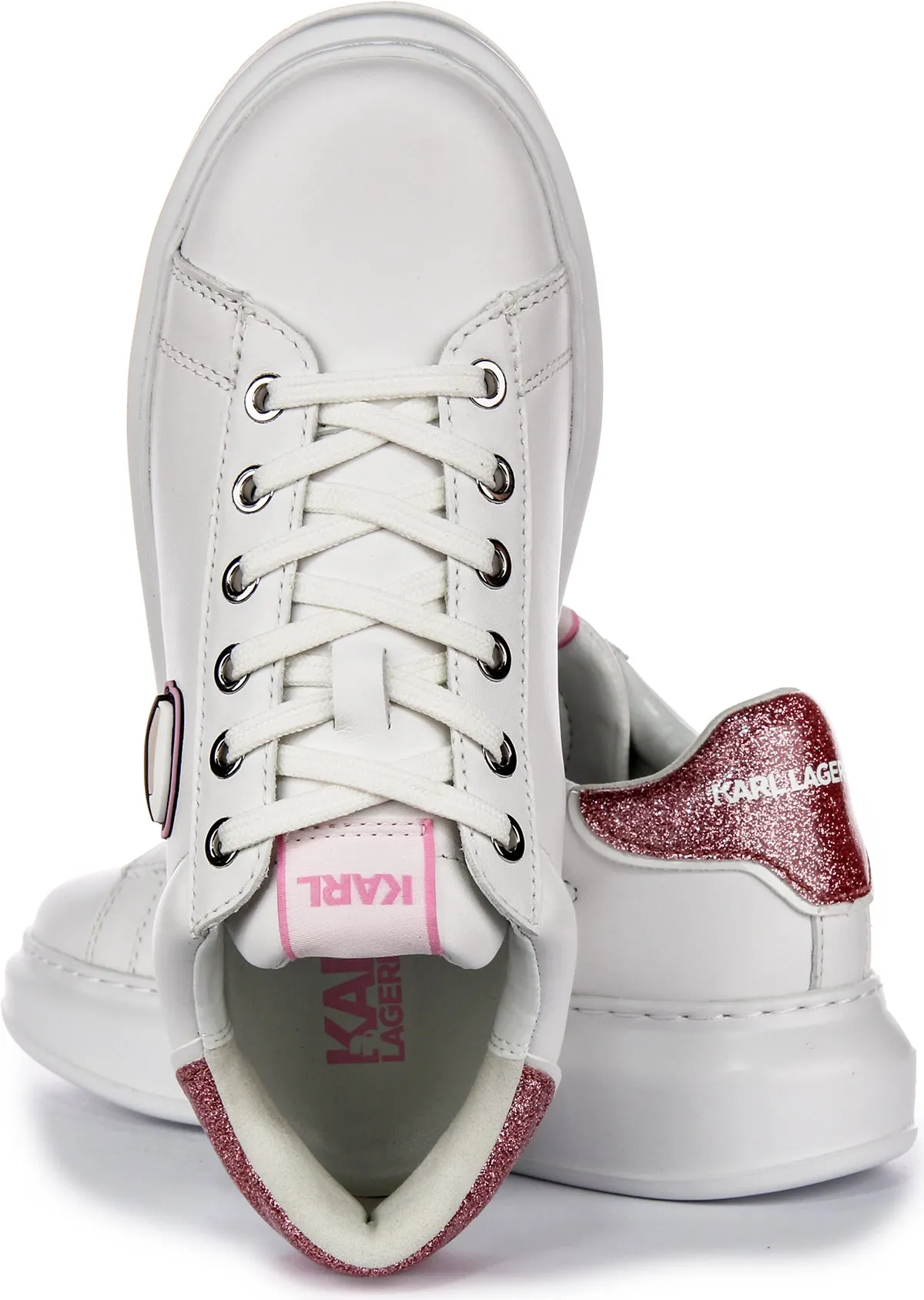 Fit Wrap Karl Lagerfeld Kapri NFT Lo In White Pink For Women