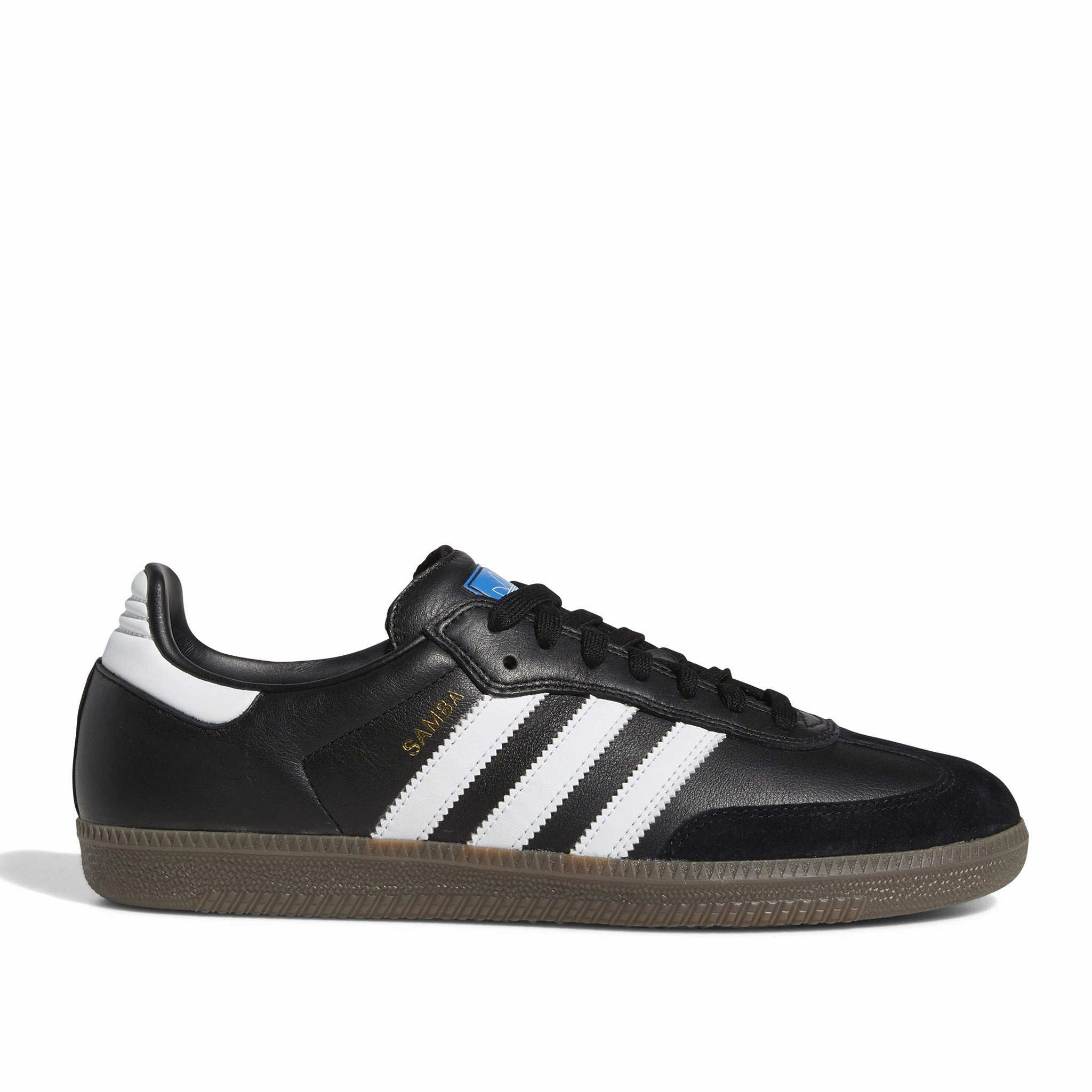 Adidas Samba ADV Black/White/Gum disc golf shoes