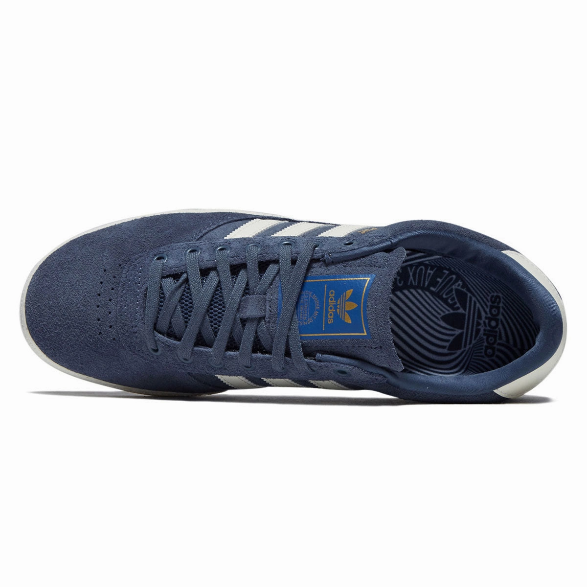 Fit Stability Adidas Puig Indoor Shoes - Preloved Indigo/Off White/Blue Bird