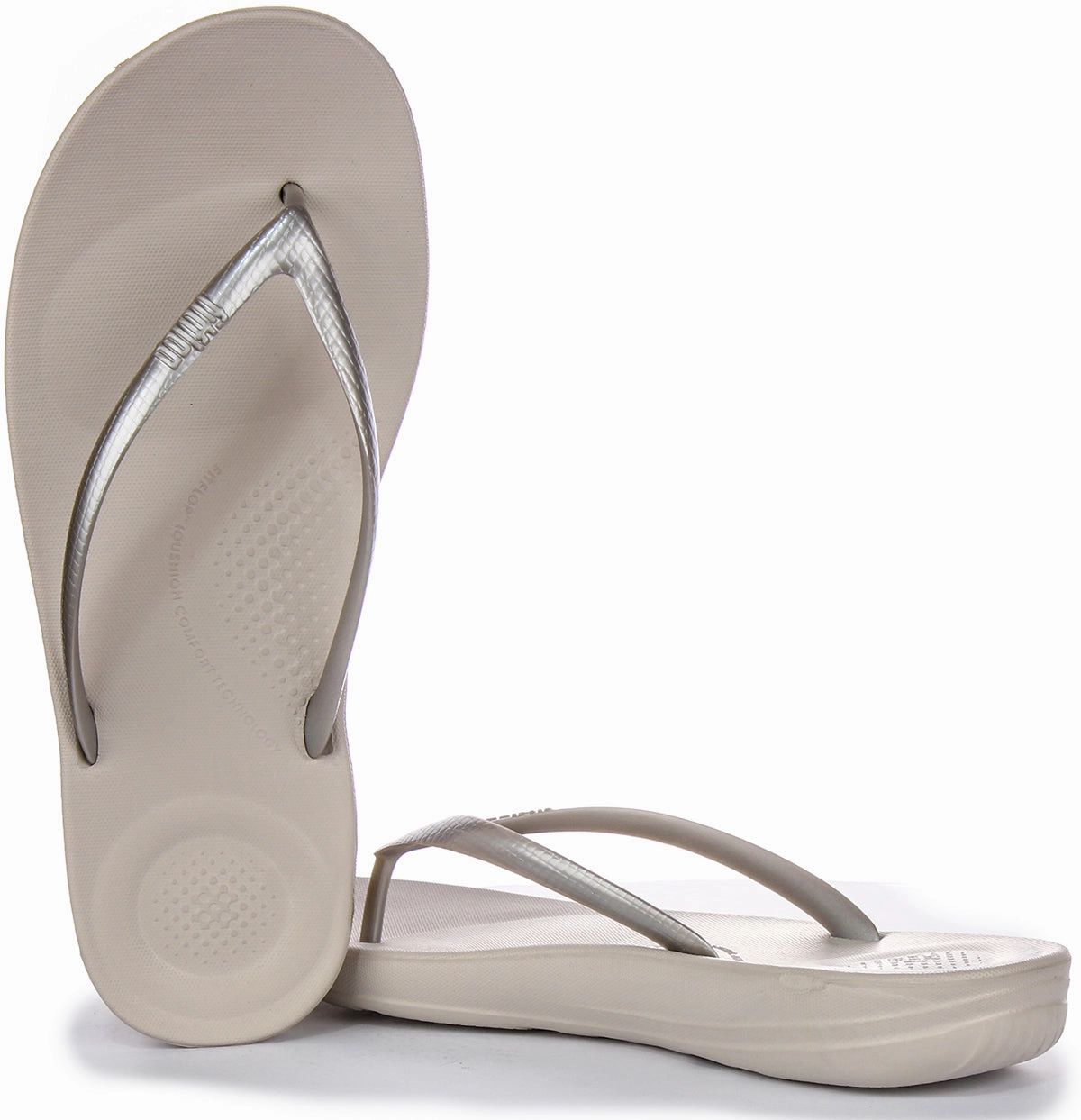 Fitflop Iqushion Ergono In Silver For Women Chic Comfort