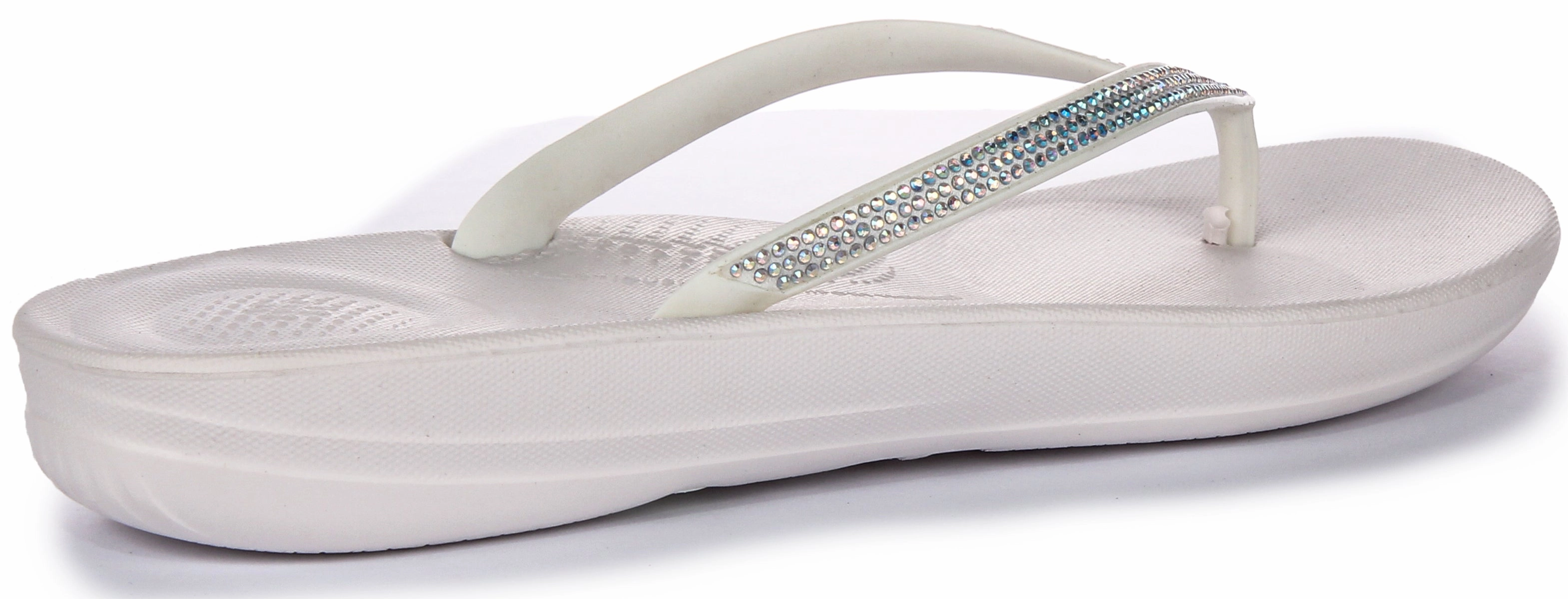 Fitflop Iqushion Sparkle In White For Women water proof