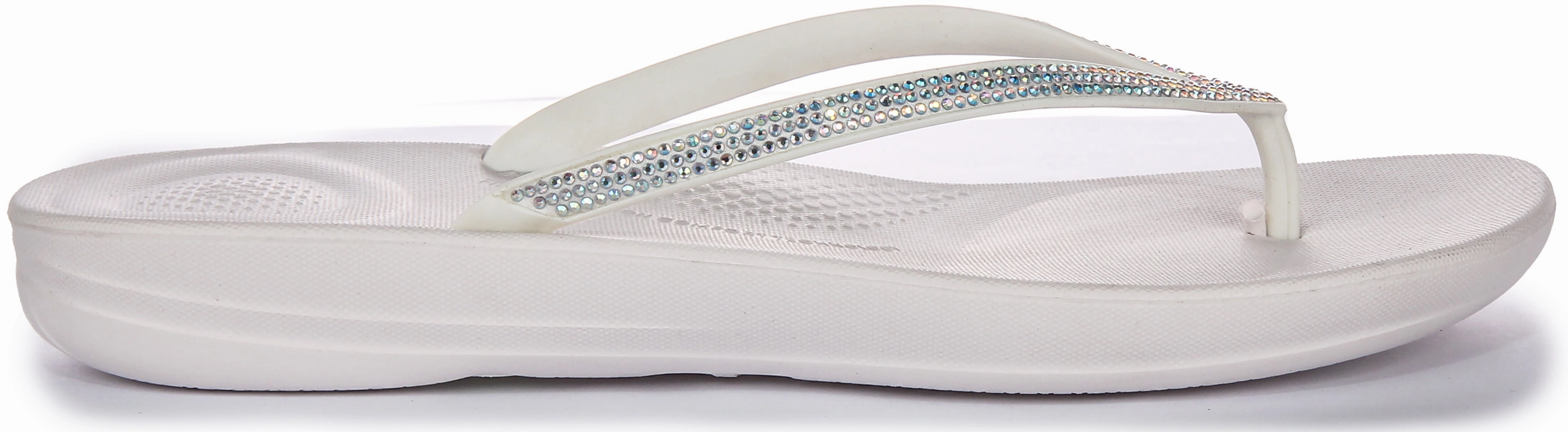 Fitflop Iqushion Sparkle In White For Women water proof