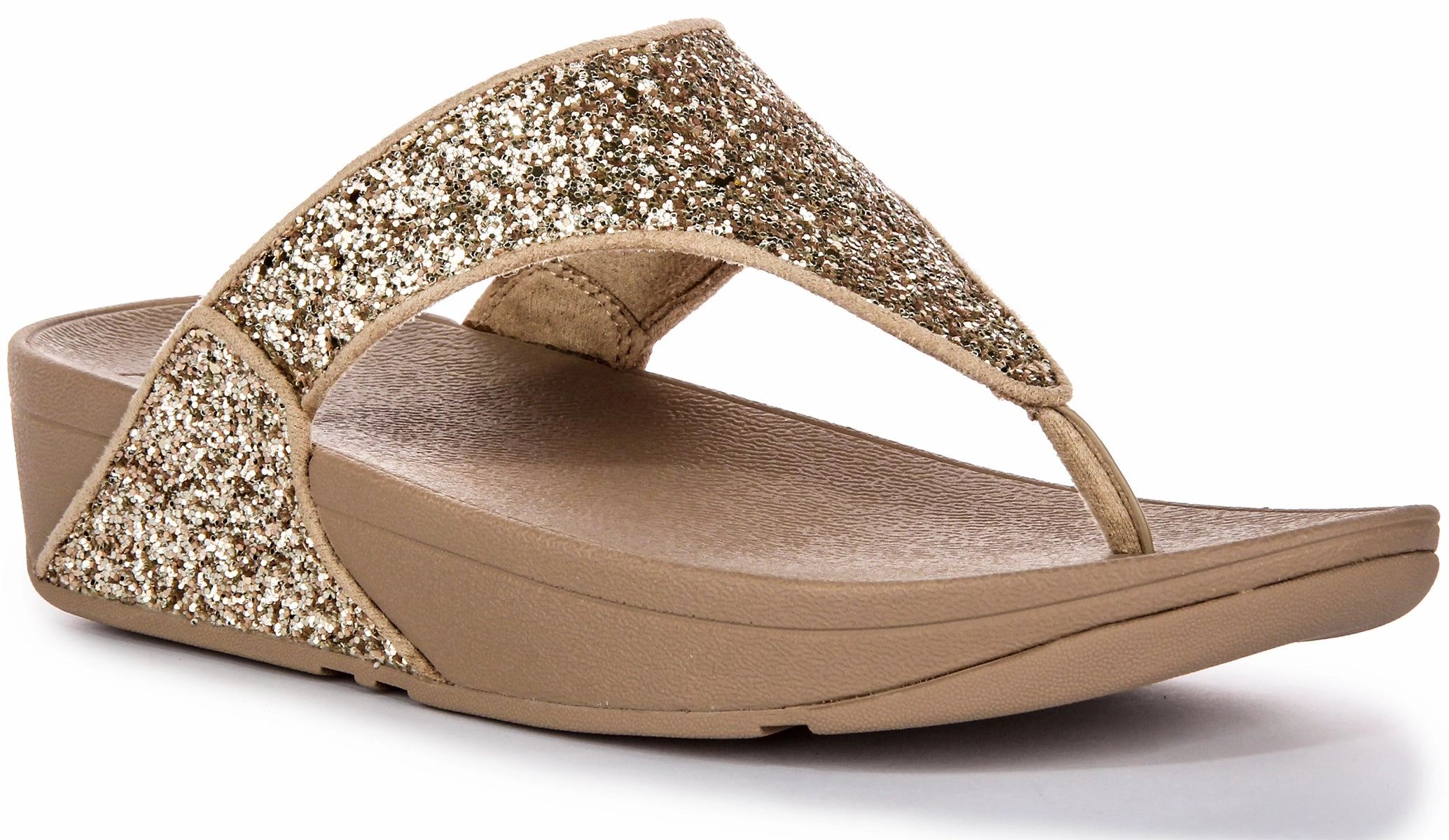 Carefree Souls Fitflop Lulu Glitter In Gold For Women