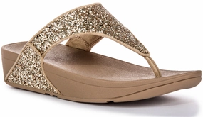 Carefree Souls Fitflop Lulu Glitter In Gold For Women