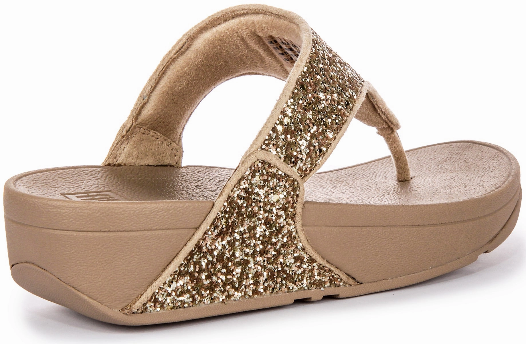 Fitflop Lulu Glitter In Gold For Women Ergonomic Design