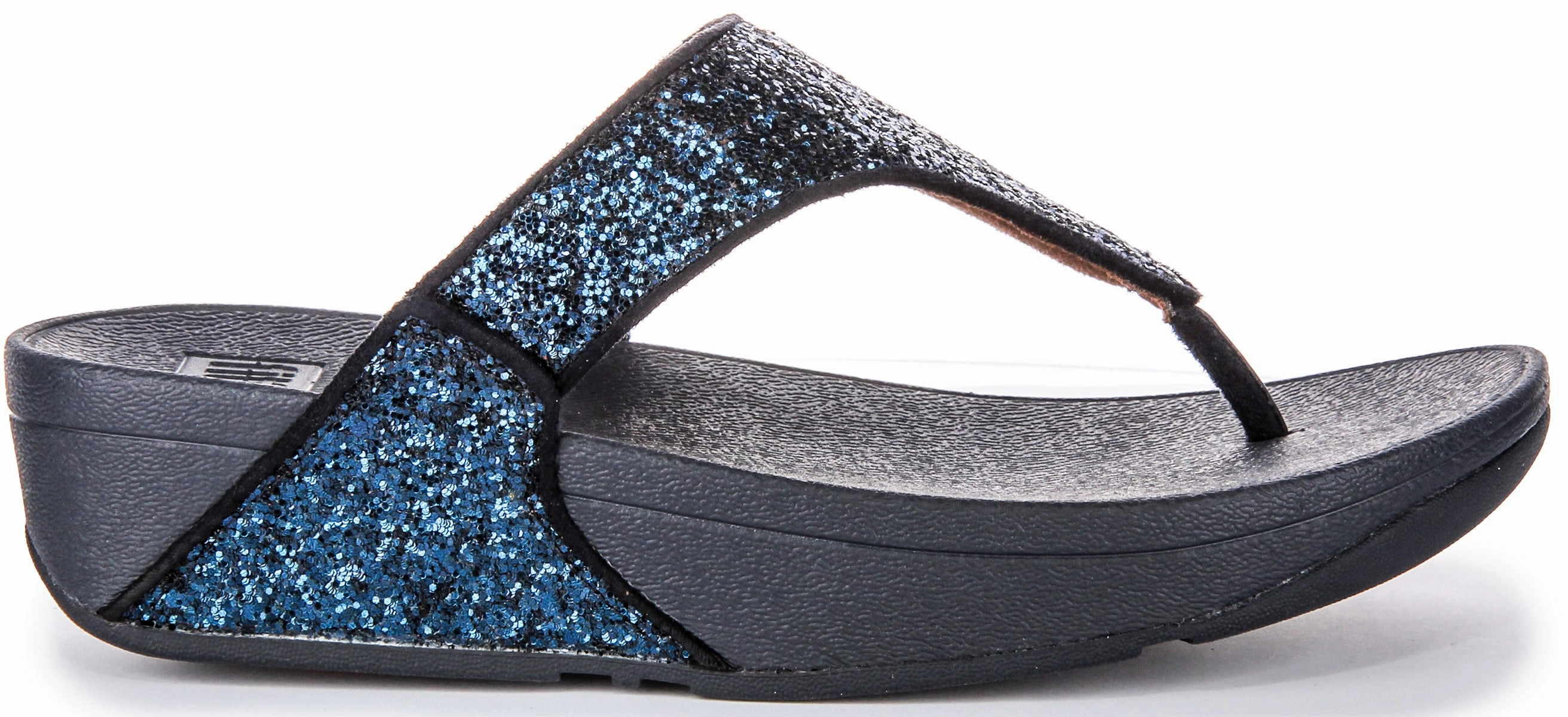 Fitflop Lulu Glitter In Midnight For Women Flexible Sole