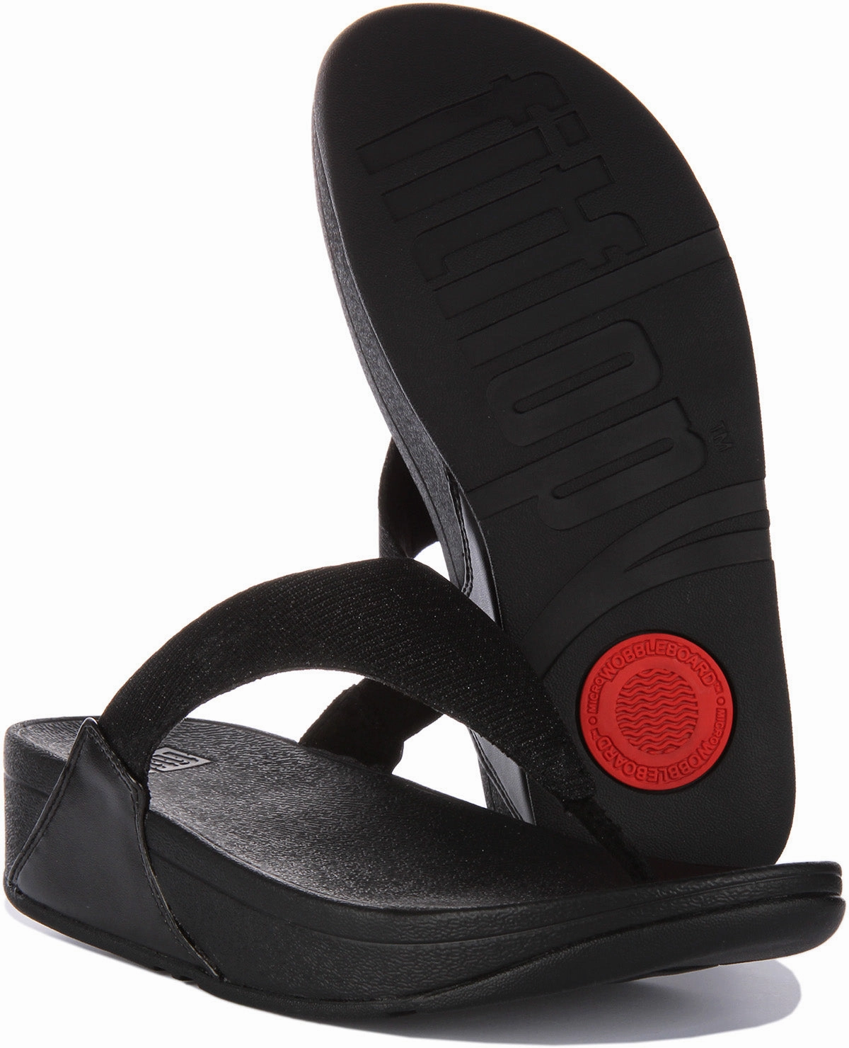 Fitflop Lulu Shimmerlux In Black For Women Effortless Feel