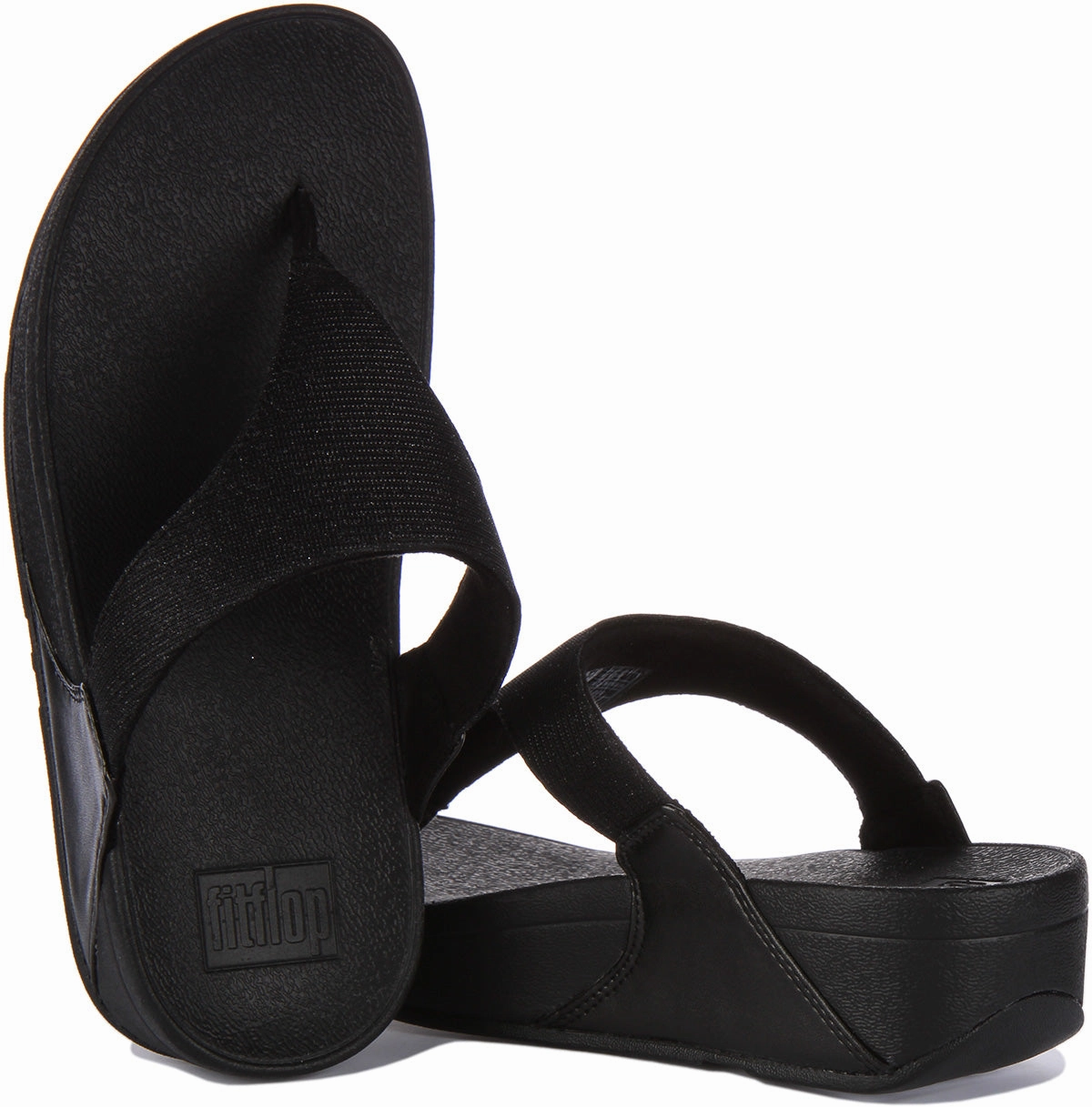 Fitflop Lulu Shimmerlux In Black For Women Effortless Feel