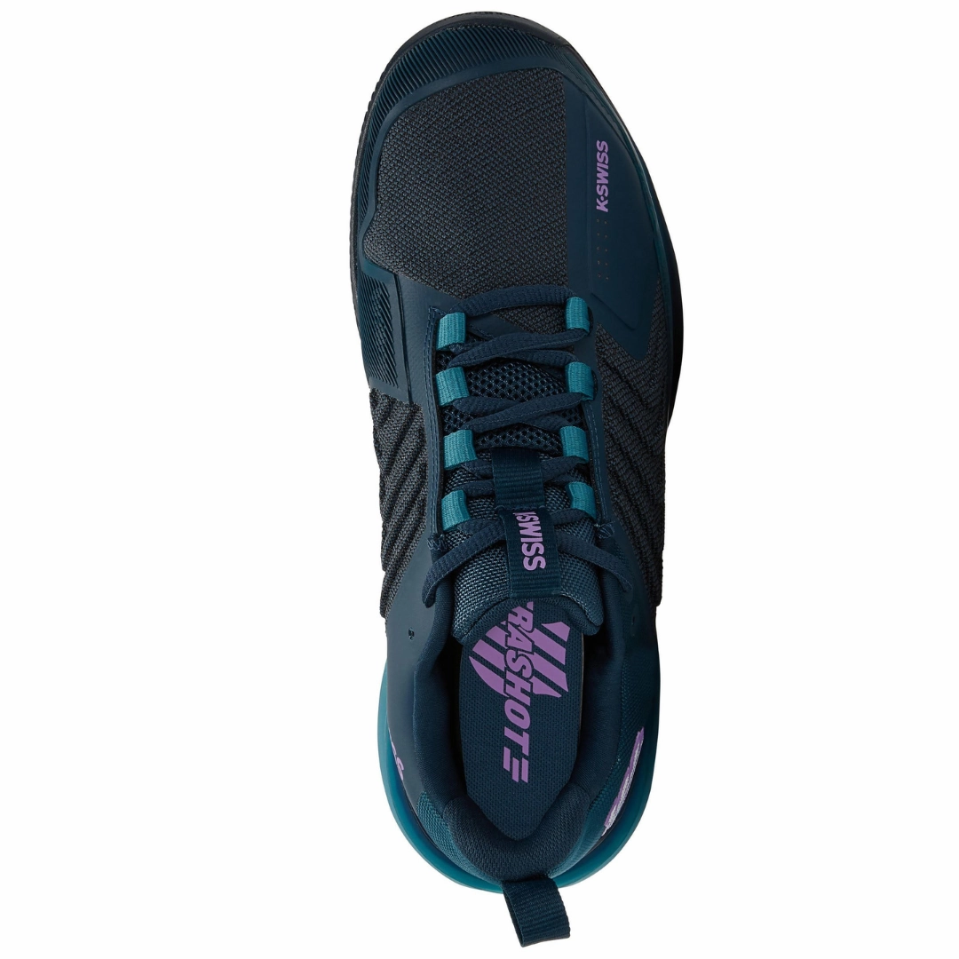 Flat Grip K Swiss Ultrashot 3 AC Men Tennis Shoes - Reflecting/Blue/Amethyst