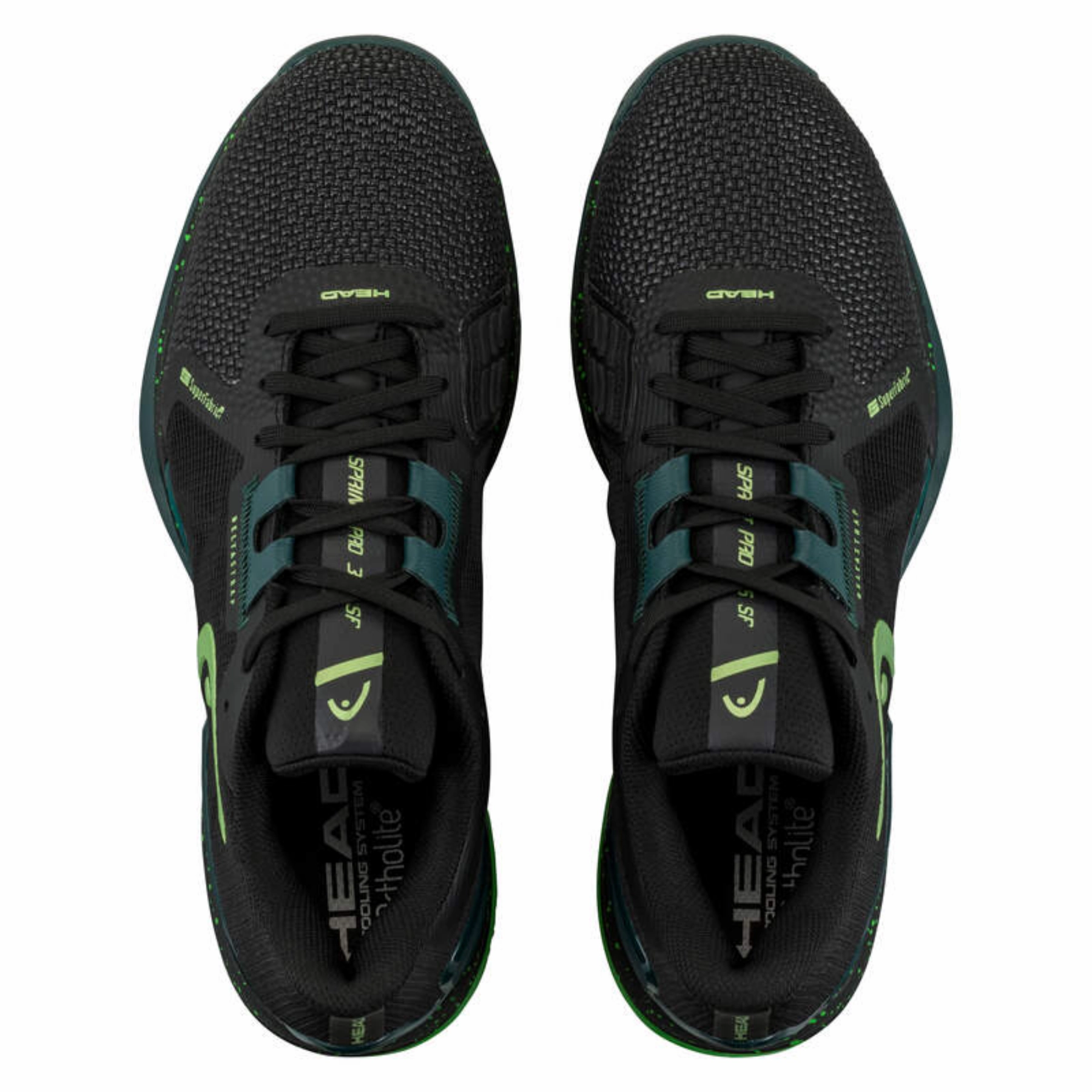 Flat Ground Head Sprint Pro 3.5 SF Men Tennis Shoes - Black Forest Green