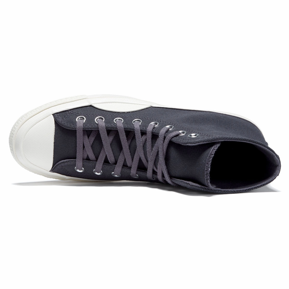 Flat Impact Converse Chuck 70 Hi Textured Shoes - Plum Cove/Black/Egret