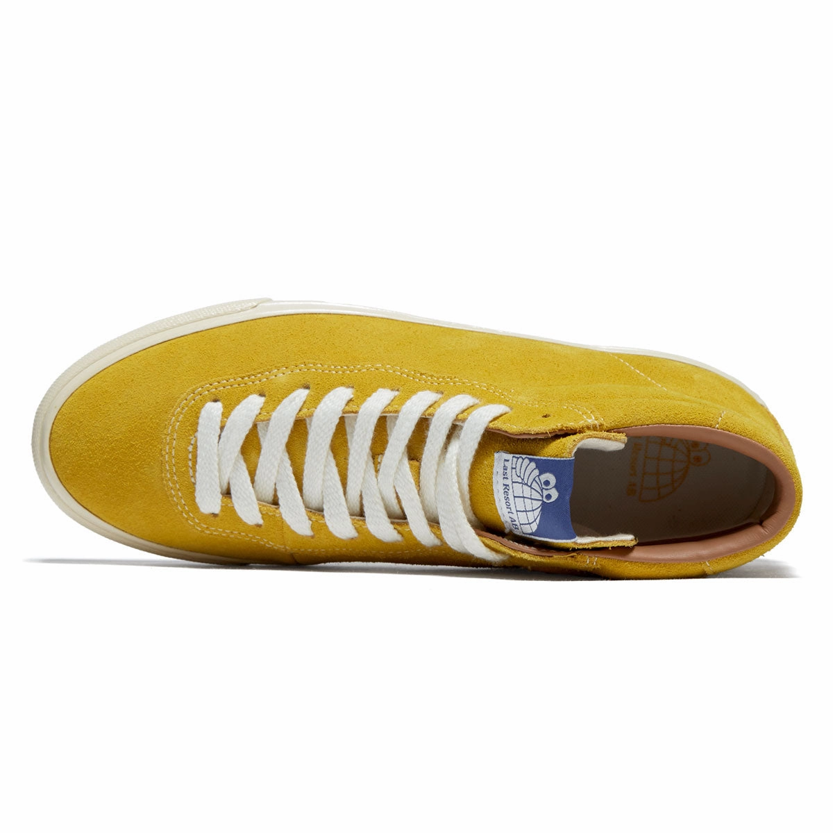 Flat Support Last Resort AB VM001 Suede Hi Shoes - Mustard Yellow/White