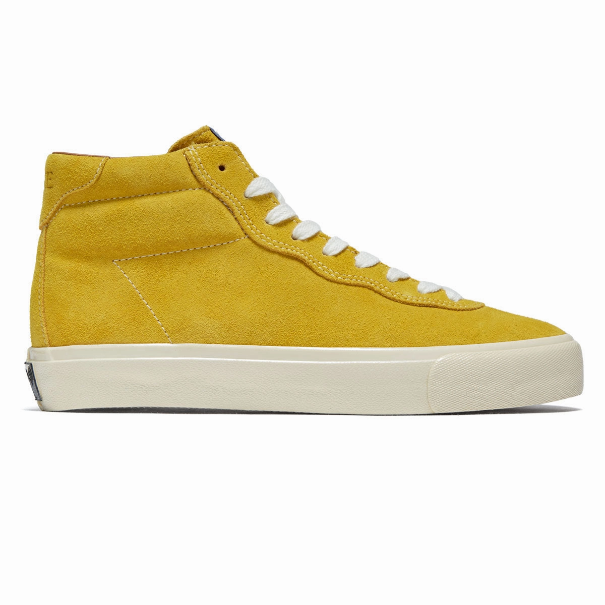 Last Resort AB VM001 Suede Hi Shoes - Mustard Yellow/White Secure Lock Skater Motion Fit