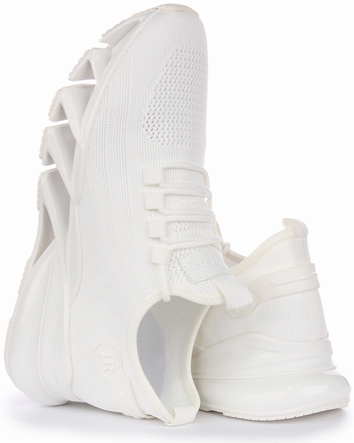 Flex Motion Justinreess England Bounce 5 Running Trainer In White