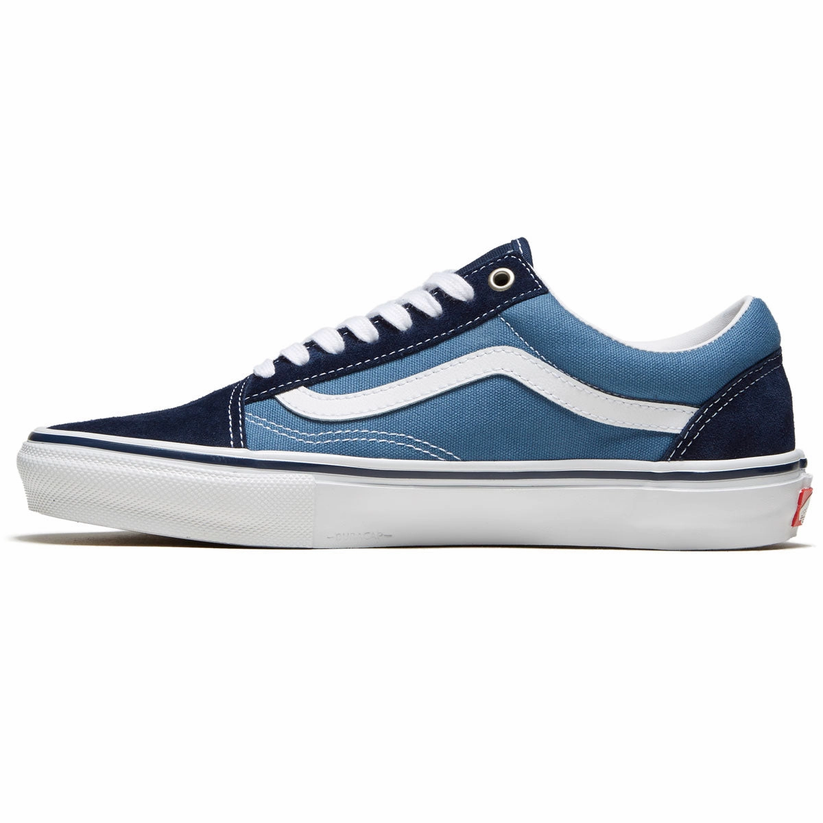 Flex Spin Vans Skate Old Skool Shoes - Navy/White