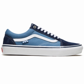 Urban Spirit High Quality Vans Skate Old Skool Shoes - Navy/White