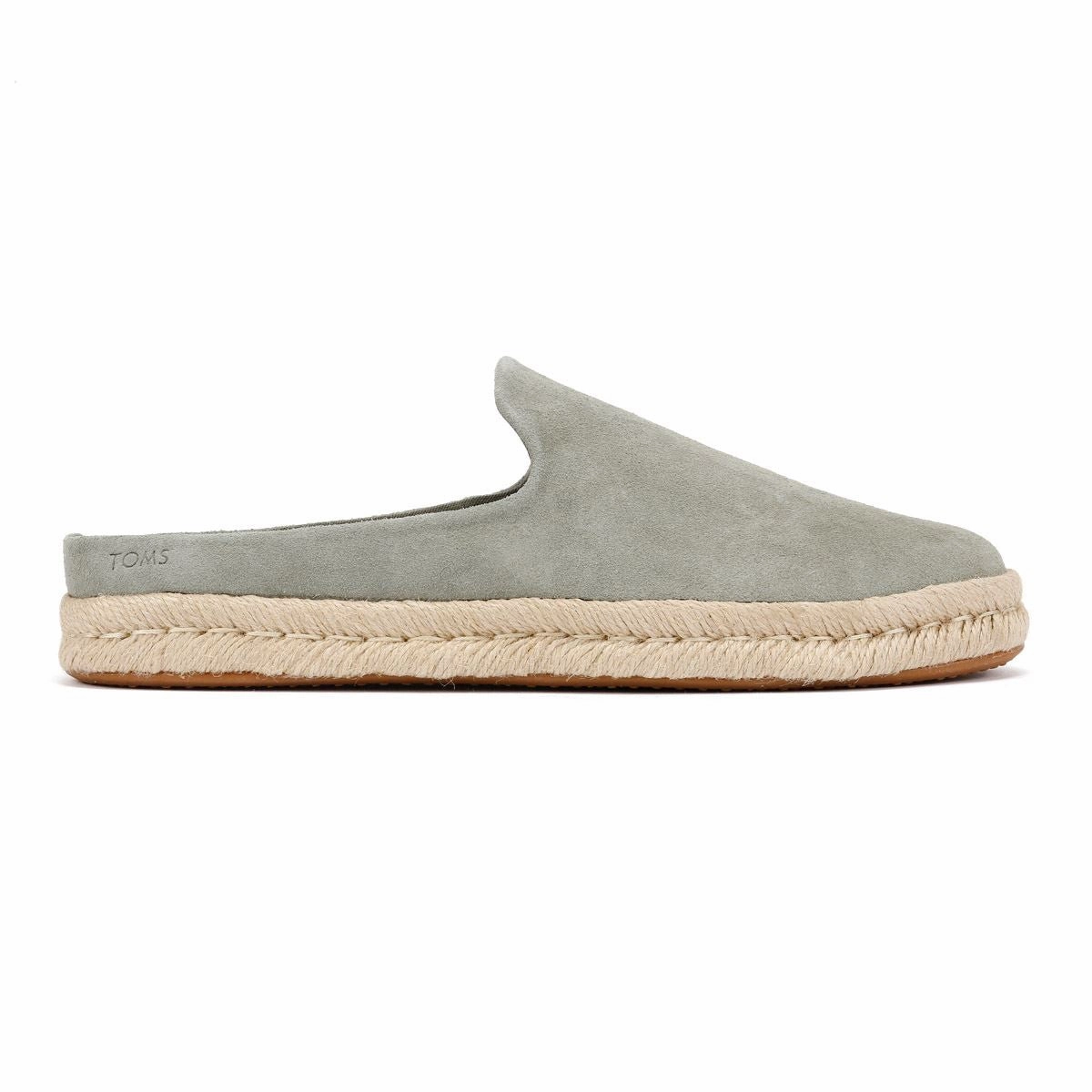 Flex Sprint TOMS Santiago Suede Men's Vetiver Grey Mules