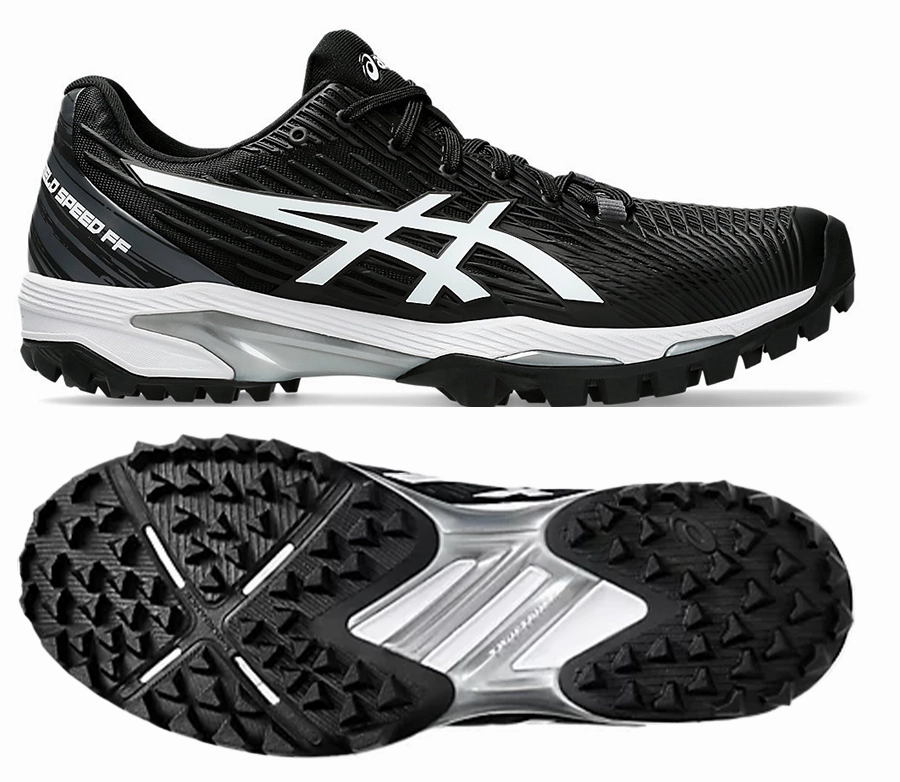 ASICS Field Speed FF (Black/White) Mens Gym Shoes Simple Look