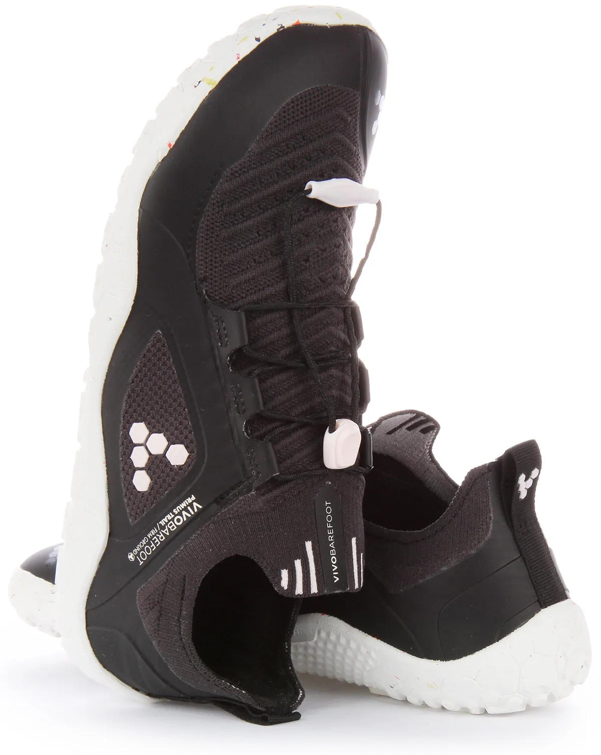 Flexible Design Vivobarefoot Primus Trail In Black White For Women