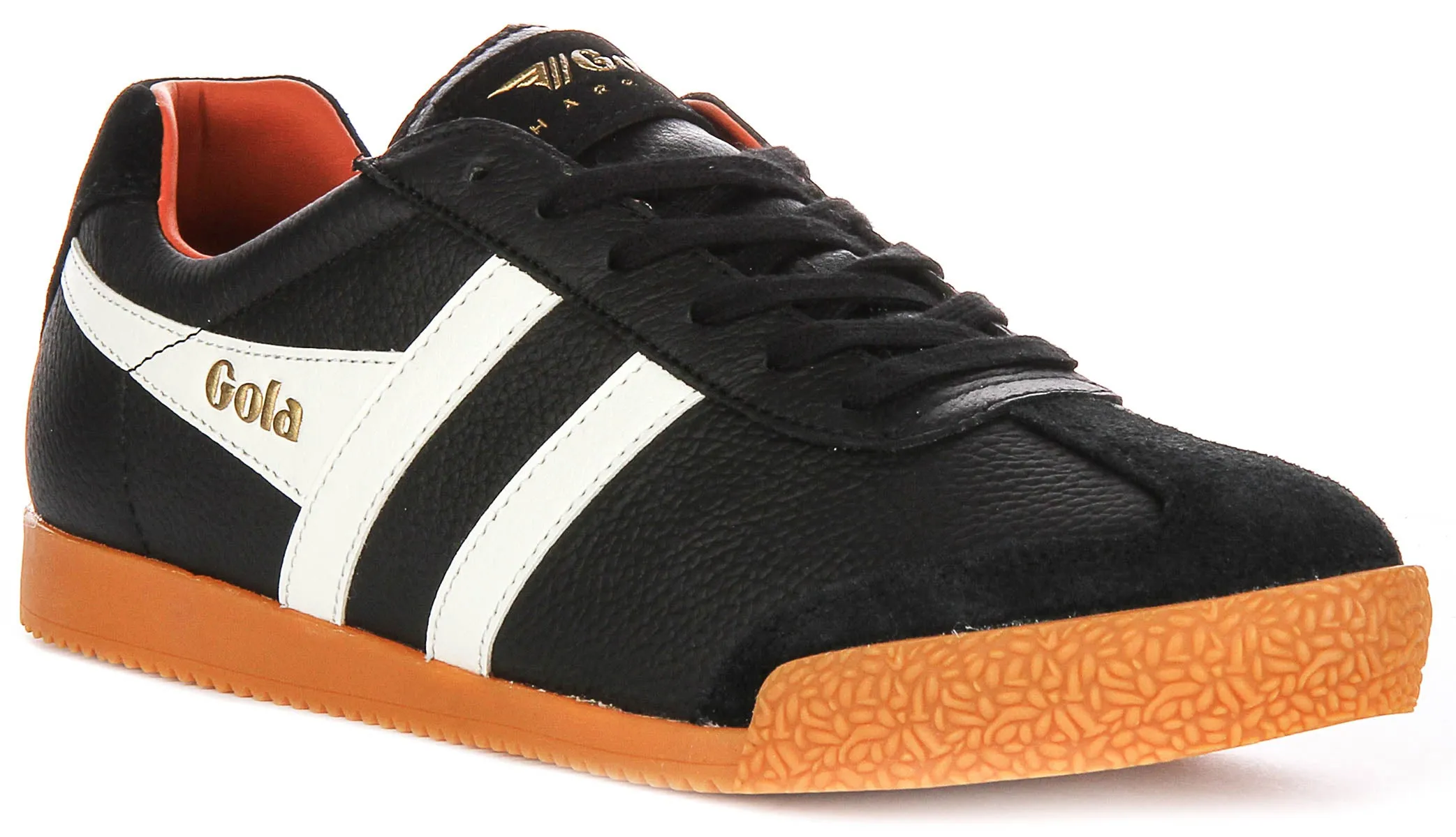 Gola Classics Harrier Leather In Black White For Men Ideal for indoor and outdoor athletic performance All Movement