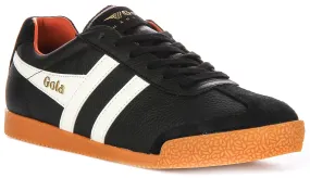 Gola Classics Harrier Leather In Black White For Men Ideal for indoor and outdoor athletic performance All Movement