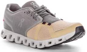 On Running Cloud 5 In Grey For Men Performance Feel Shoe shape supports lateral and diagonal motions