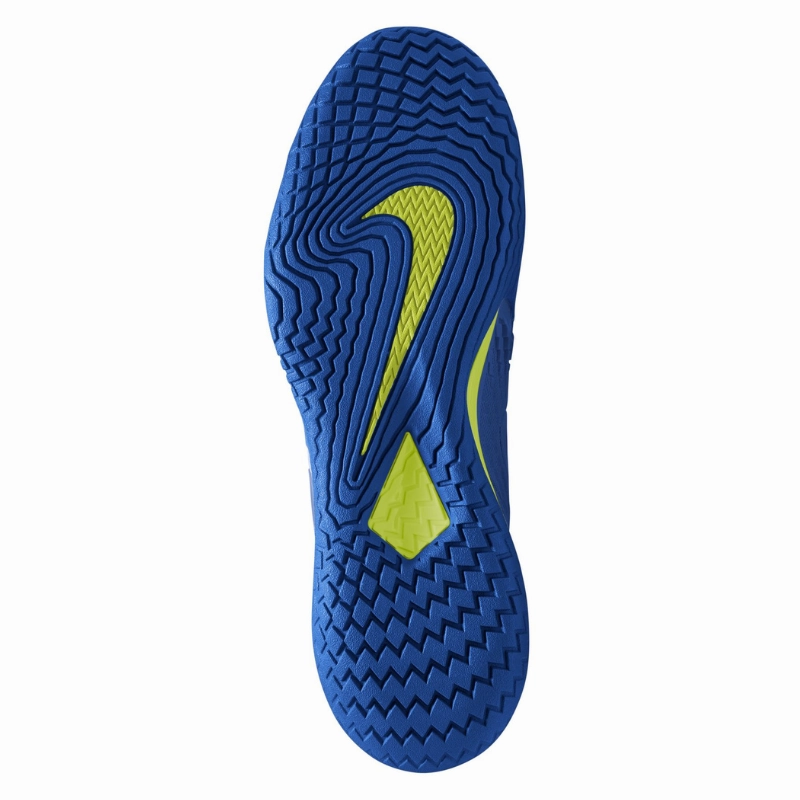 Flexible Body Build Nike Court Zoom Vapor Cage 4 Rafa Lt Lemon Twist/Game Royal-Lt Photo Blue Men Hard Court Tennis Shoes -