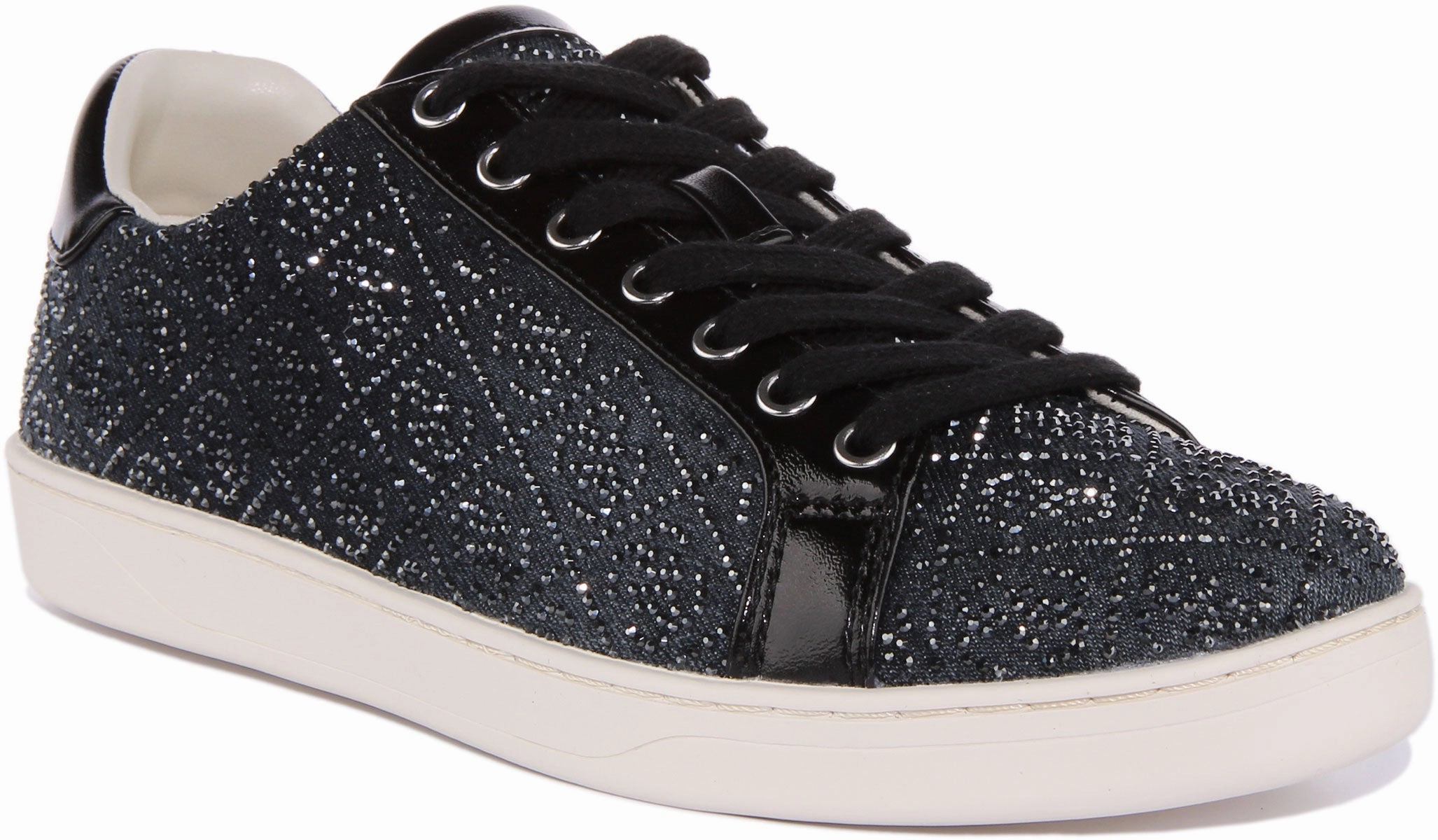 Guess Rosalia In Black Rhinestone For Women No irritation