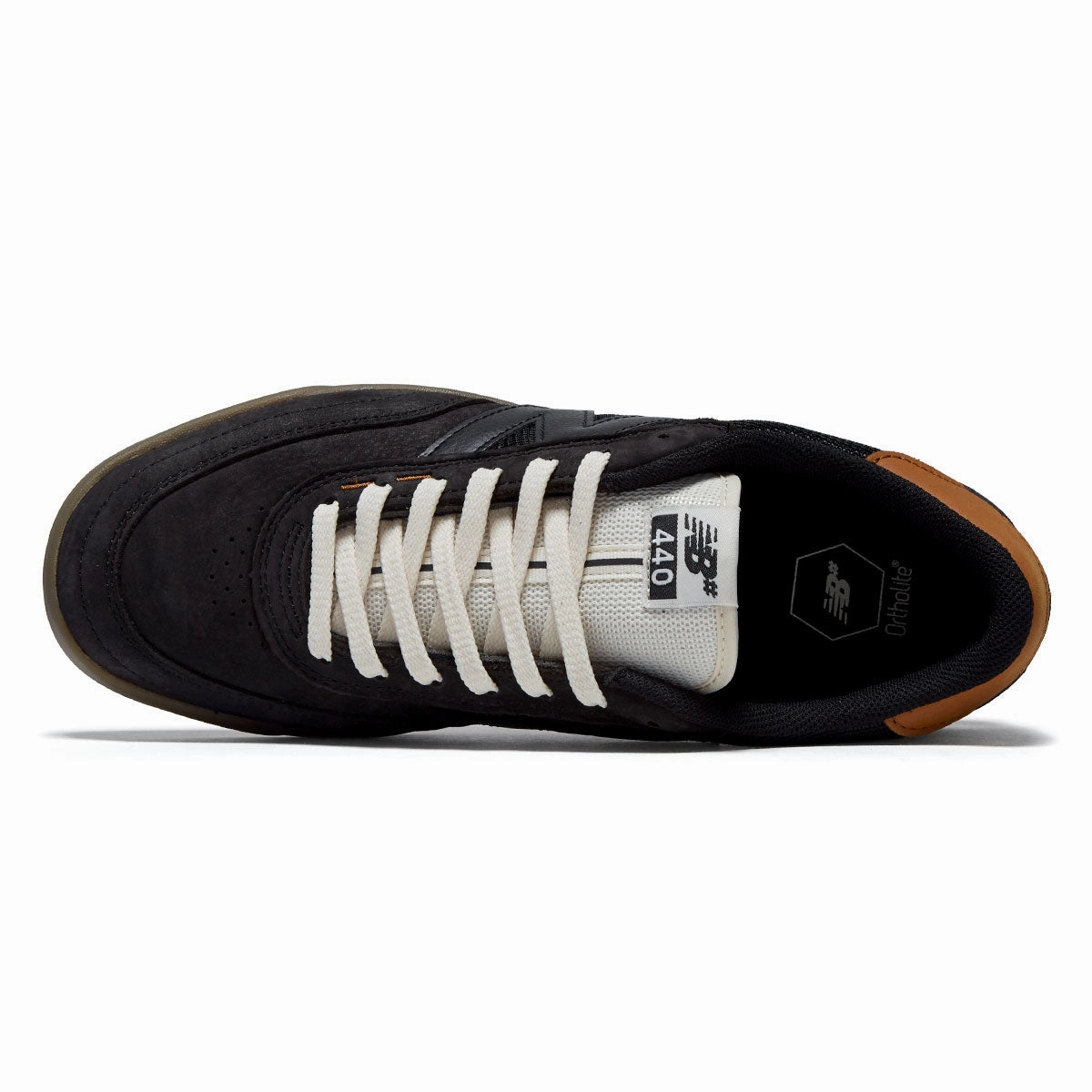 Flexible Ride New Balance 440 V2 Wide Shoes - Black/Gum