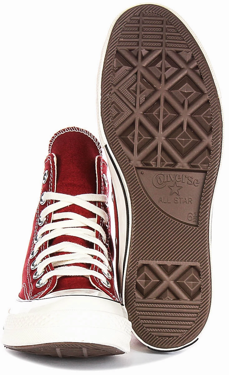 Flexible Step-In Comfort Converse Chuck 70s A10523C High Top In Dark Red