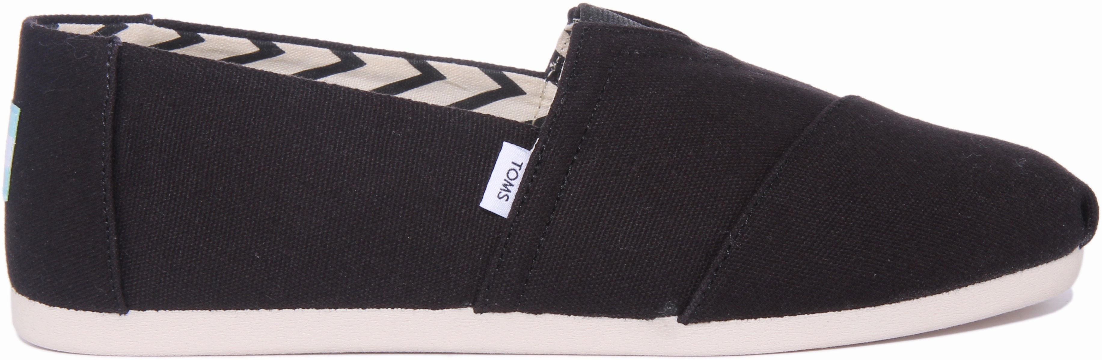 Flexible Step-On Glide Layer Toms Alpargata In Black For Men