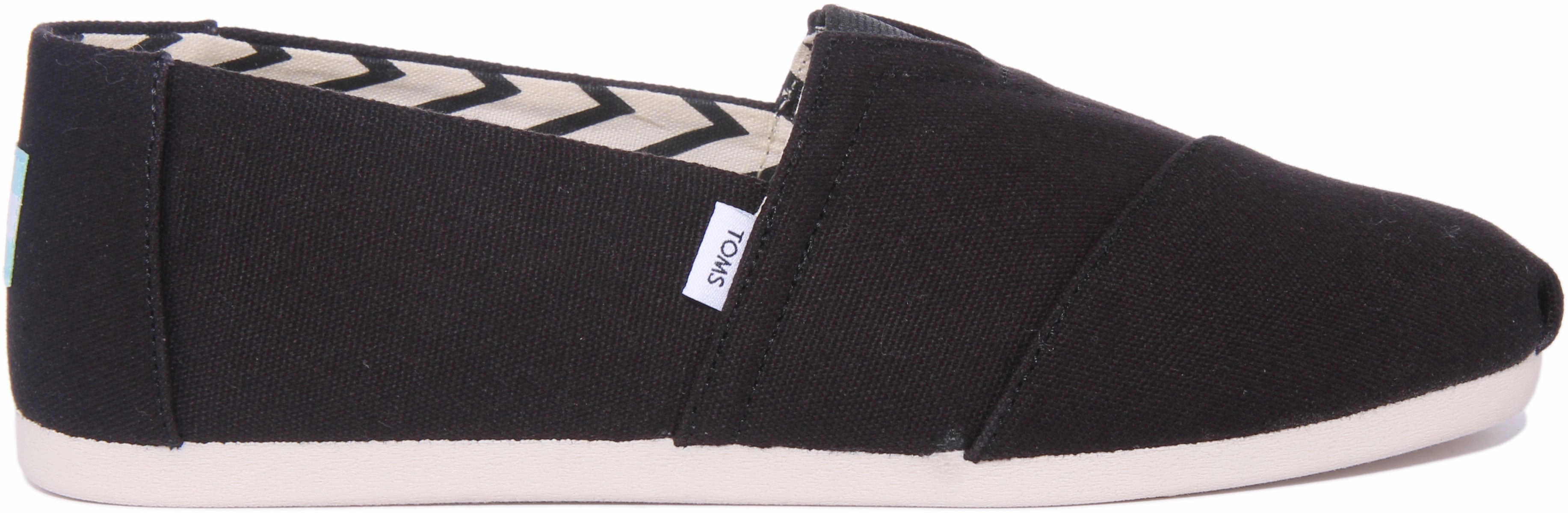Flexible Step-On Glide Layer Toms Alpargata In Black For Men