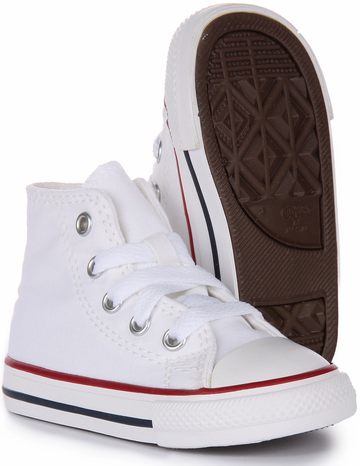 Flexible Step-On Move Layer Converse All Star High 7J253C In White For Infants