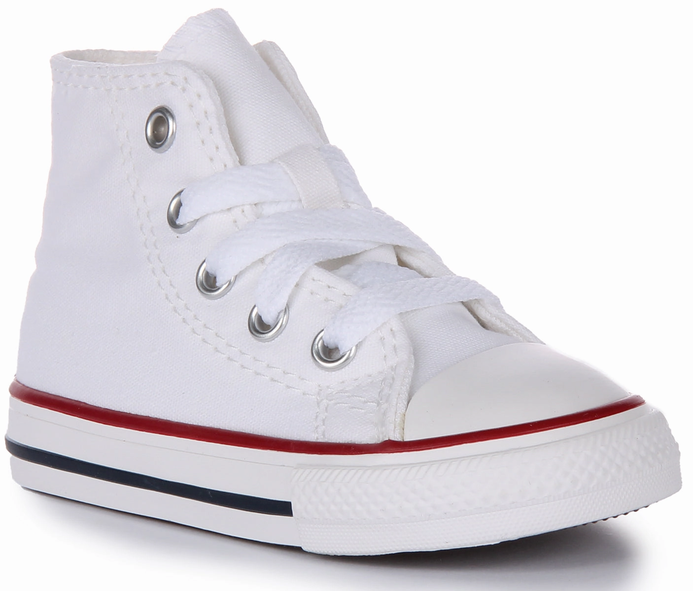 Converse All Star High 7J253C In White For Infants Hold Step