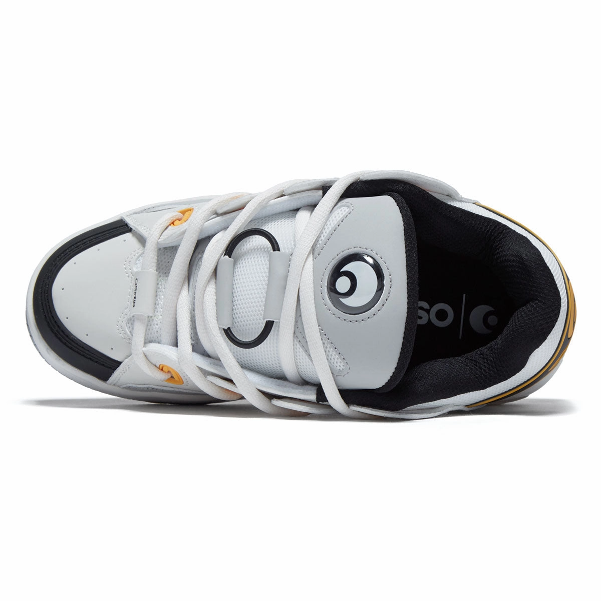 Flexible Support Osiris D3 OG Shoes - White/Grey/Yellow