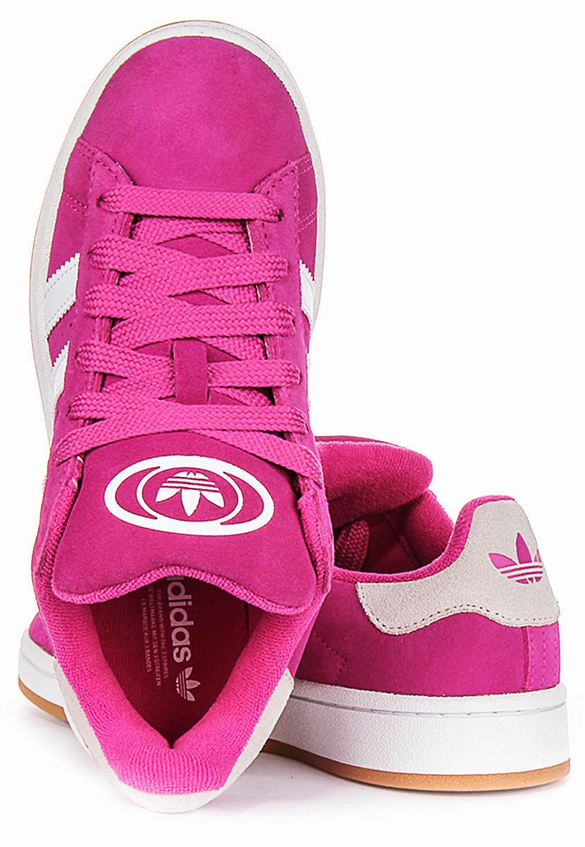 Flexible Upper Material Adidas Campus 00S In Pink White For Youth