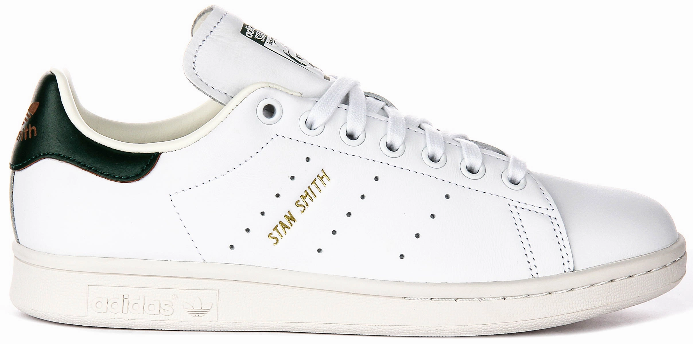 Flexible Upper Material Design Adidas Stan Smith In White Green For Men