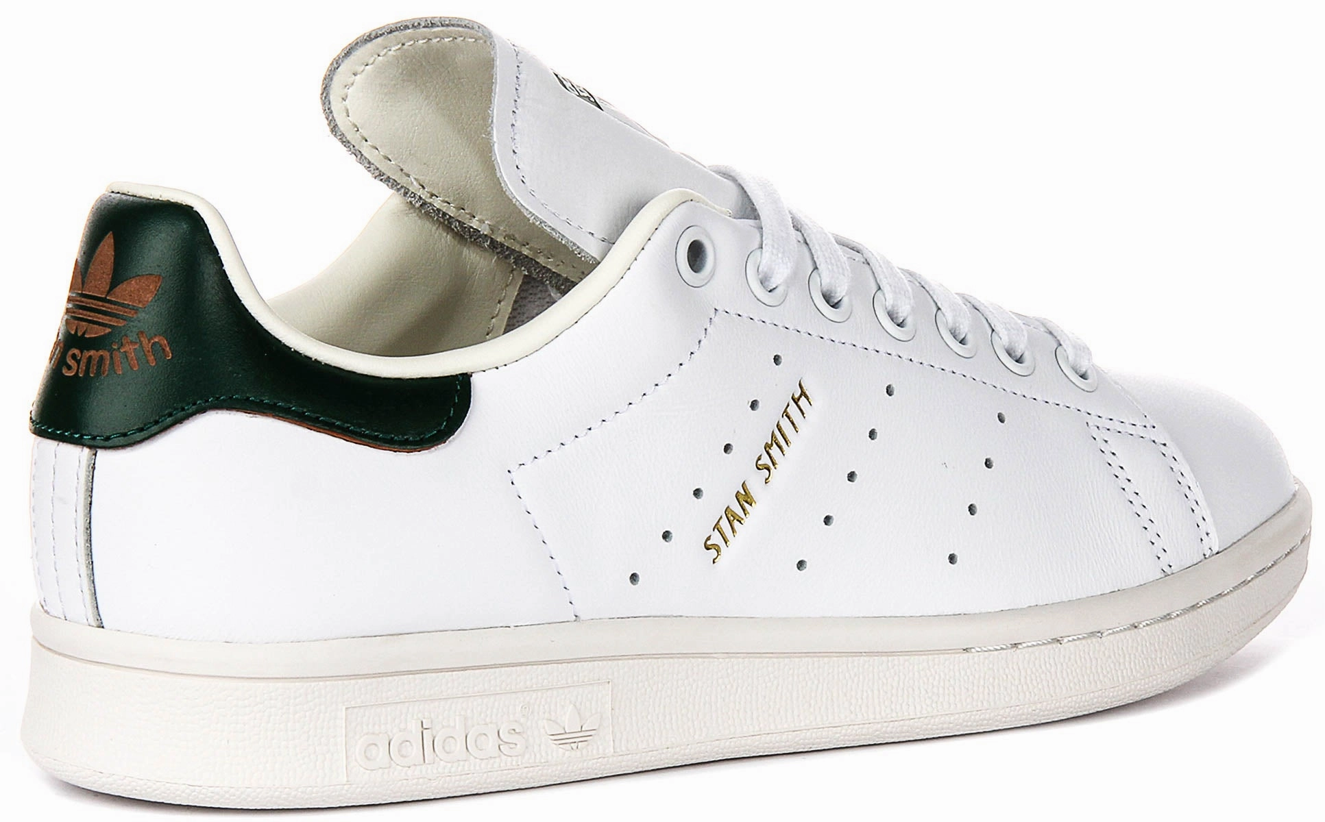 Flexible Upper Material Design Adidas Stan Smith In White Green For Men