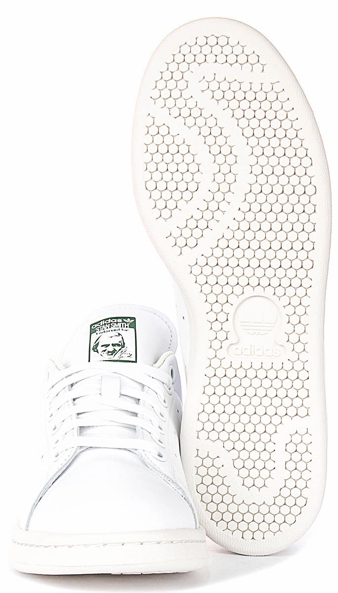 Flexible Upper Material Design Adidas Stan Smith In White Green For Men