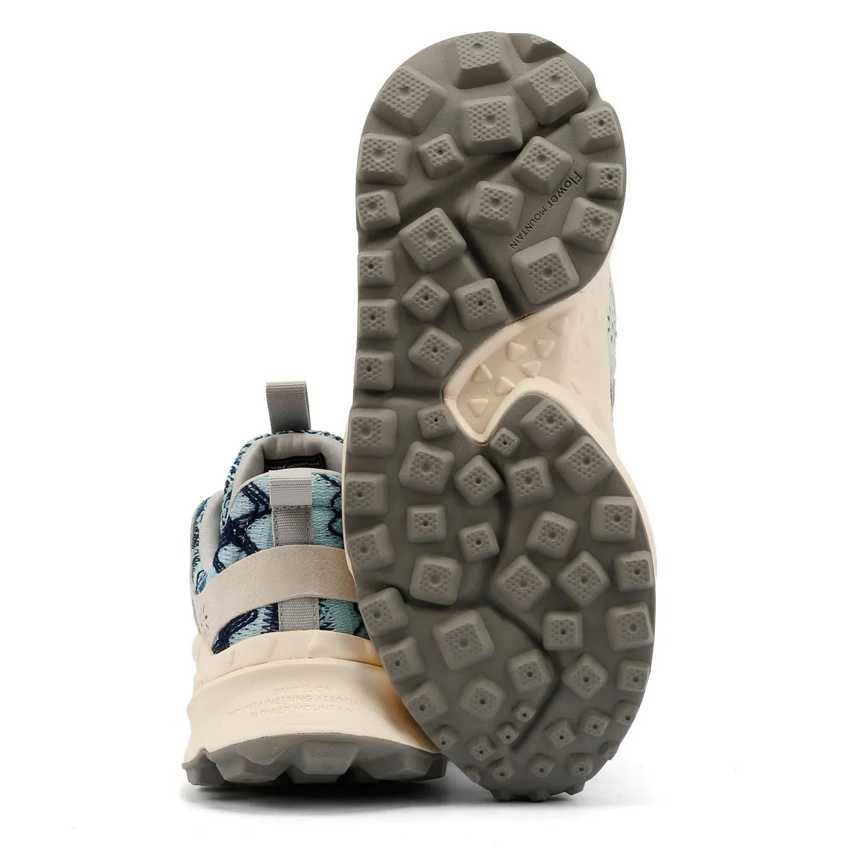 Flower Mountain Kotetsu Knit Women's Blue Aztec Trainers Bounce Tech