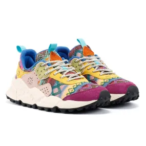 Flower Mountain Kotetsu Knit Women's Purple Aztec Trainers Foam Base Stable Frame