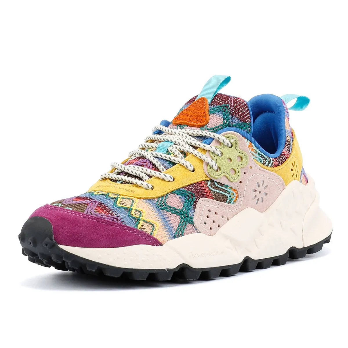 Flower Mountain Kotetsu Knit Women's Purple Aztec Trainers Smooth glide