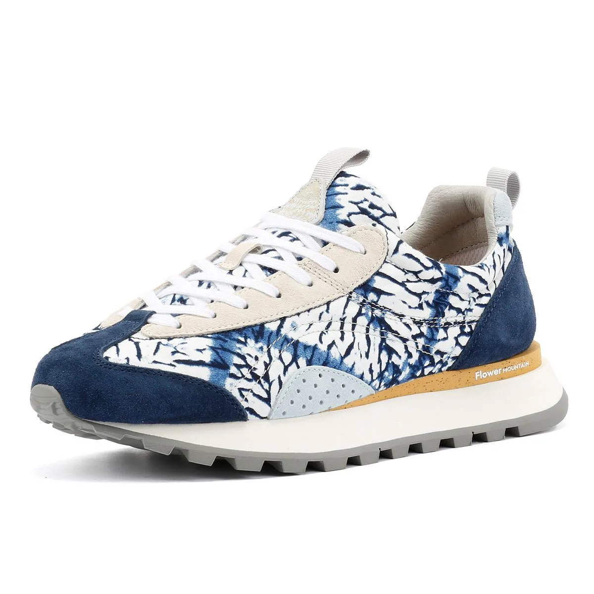 Flower Mountain New Asuka Blue Tie Dye Trainers Insole Foam