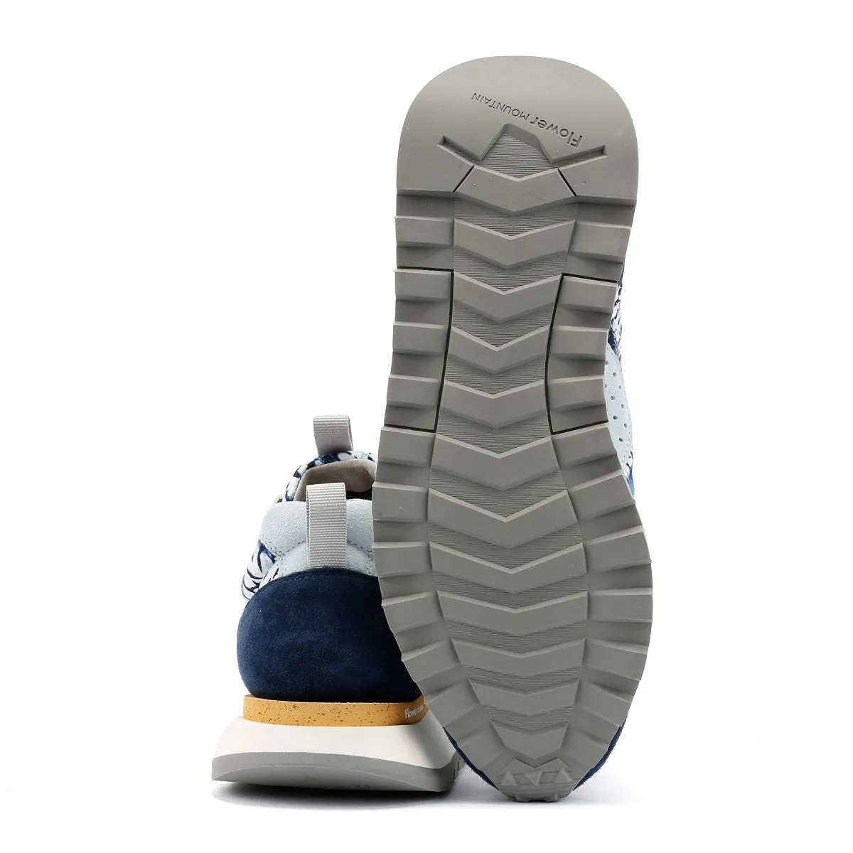 Flower Mountain New Asuka Blue Tie Dye Trainers Insole Foam